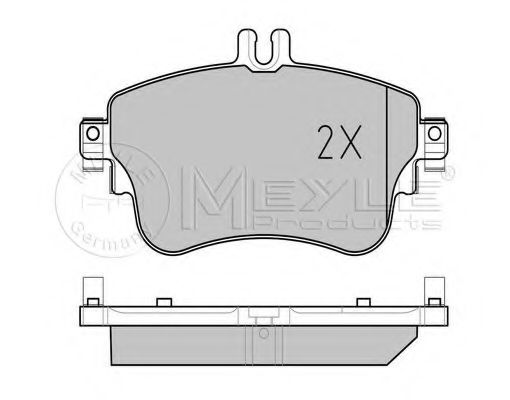 Тормозные колодки MEYLE 025 253 2619