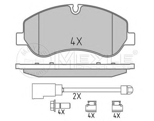 Тормозные колодки MEYLE 025 256 0217