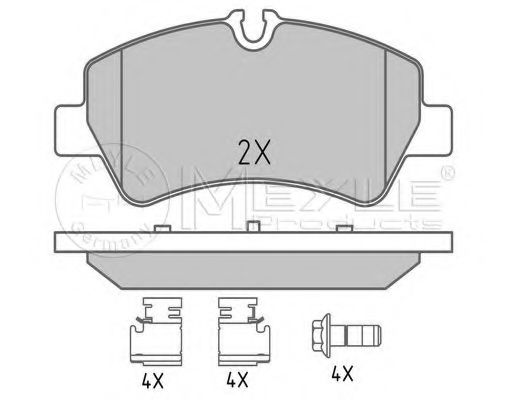 Тормозные колодки MEYLE 025 256 0418 Тормозные колодки MEYLE 025 256 0418