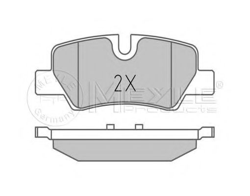 Тормозные колодки MEYLE 025 259 8016