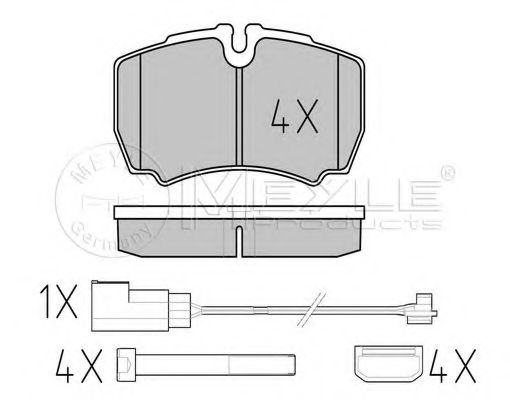 Тормозные колодки MEYLE 025 291 2320-1/PD