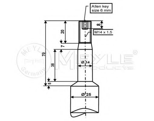 Амортизатор MEYLE 326 624 0002