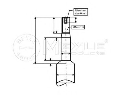 Амортизатор MEYLE 326 624 0006