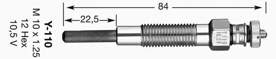 Свеча накаливания NGK 6825