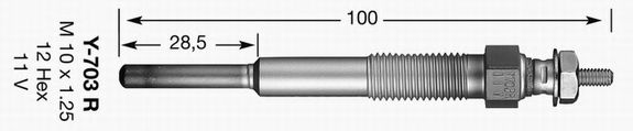 Свеча накаливания NGK 3782