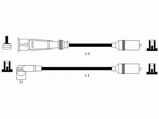 Комплект проводов зажигания NGK 7363 Комплект проводов зажигания NGK 7363