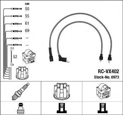 Комплект проводов зажигания NGK 0973