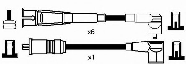 Комплект проводов зажигания NGK 0754