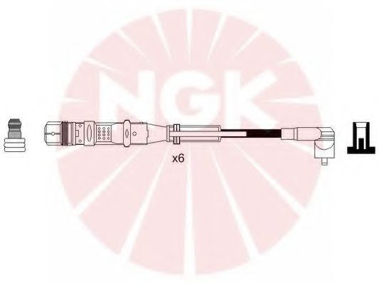 Комплект проводов зажигания NGK 7358 Комплект проводов зажигания NGK 7358