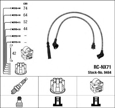 Комплект проводов зажигания NGK 9464