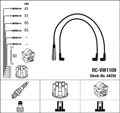 Комплект проводов зажигания NGK 44256