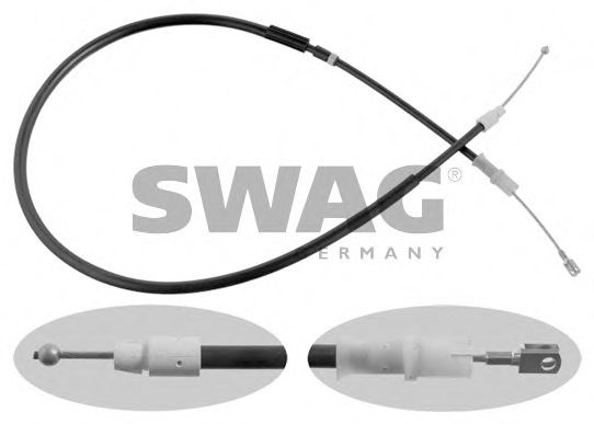 Трос ручного тормоза SWAG 10 93 7272
