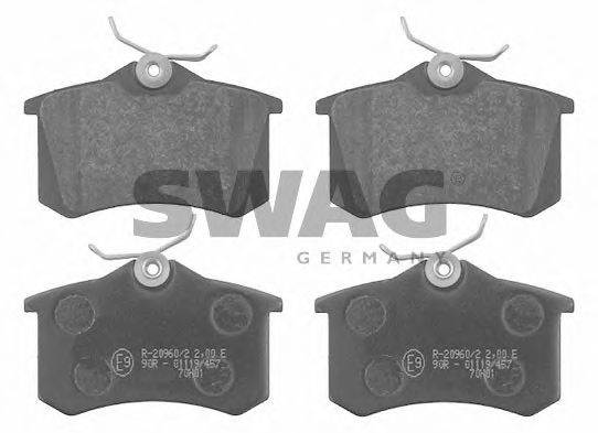 Тормозные колодки SWAG 30 91 6146