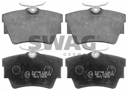 Тормозные колодки SWAG 60 91 6472