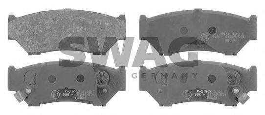 Тормозные колодки SWAG 84 91 6657