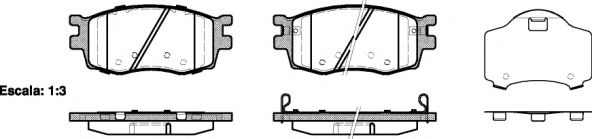 Тормозные колодки REMSA 1208.02
