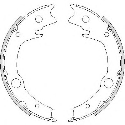 Тормозные колодки барабанные REMSA 4729.00