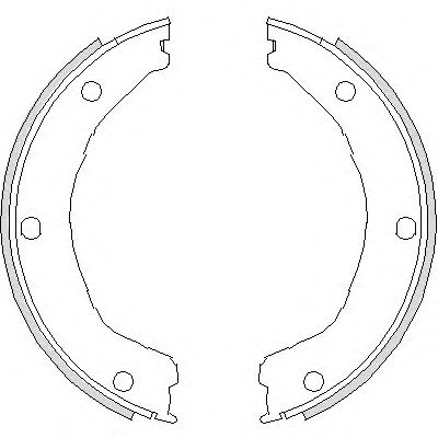 Тормозные колодки барабанные REMSA 4730.00