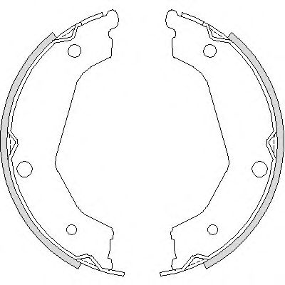 Тормозные колодки барабанные REMSA 4732.00
