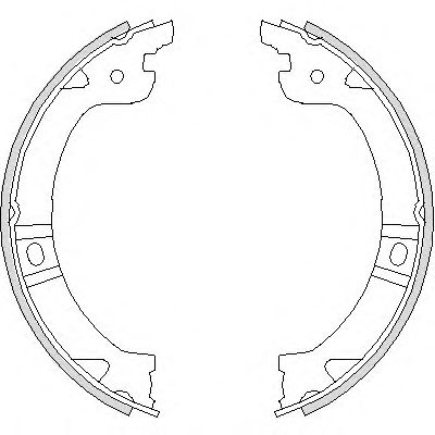 Тормозные колодки барабанные REMSA 4744.00