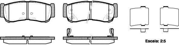 Тормозные колодки REMSA 1239.02