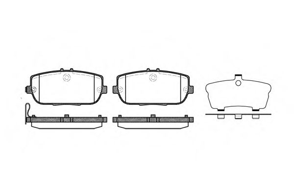 Тормозные колодки REMSA 1190.01