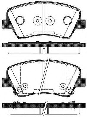 Тормозные колодки REMSA 1412.32