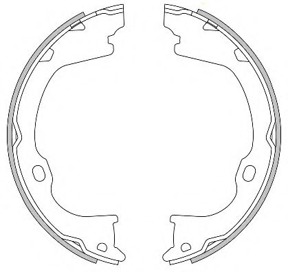 Тормозные колодки барабанные REMSA 4282.00