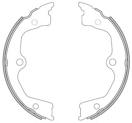 Тормозные колодки барабанные REMSA 4626.00