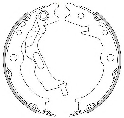 Тормозные колодки барабанные REMSA 4627.00