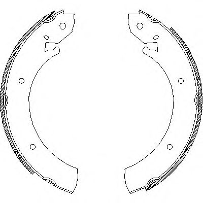 Тормозные колодки барабанные REMSA 4701.00