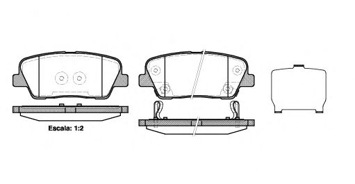 Тормозные колодки REMSA 1274.02