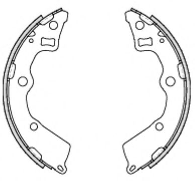 Тормозные колодки барабанные REMSA 4225.00