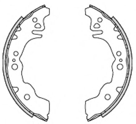 Тормозные колодки барабанные REMSA 4230.00