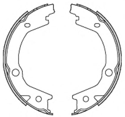 Тормозные колодки барабанные REMSA 4697.00