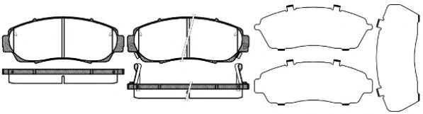 Тормозные колодки REMSA 1171.12