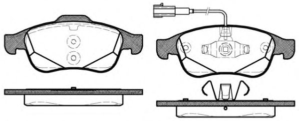Тормозные колодки REMSA 1248.02