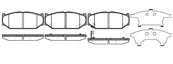 Тормозные колодки REMSA 1381.11