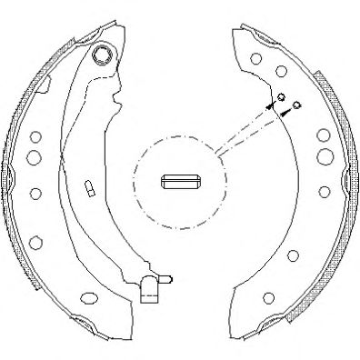Тормозные колодки барабанные REMSA 4149.01