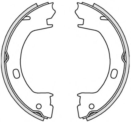 Тормозные колодки барабанные REMSA 4739.00