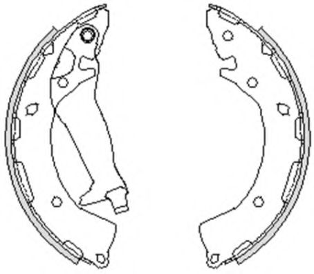 Тормозные колодки барабанные REMSA 4248.00