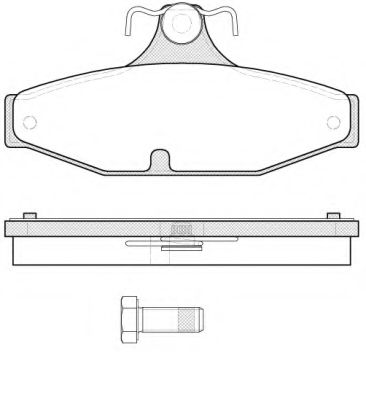 Тормозные колодки REMSA 0335.10