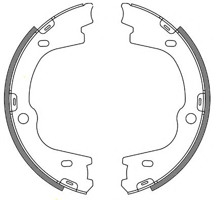 Тормозные колодки барабанные REMSA 4673.00