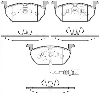 Тормозные колодки REMSA 1601.01