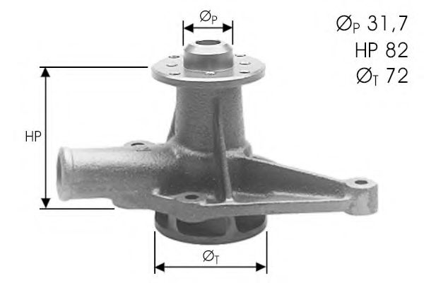Водяной насос DOLZ A123