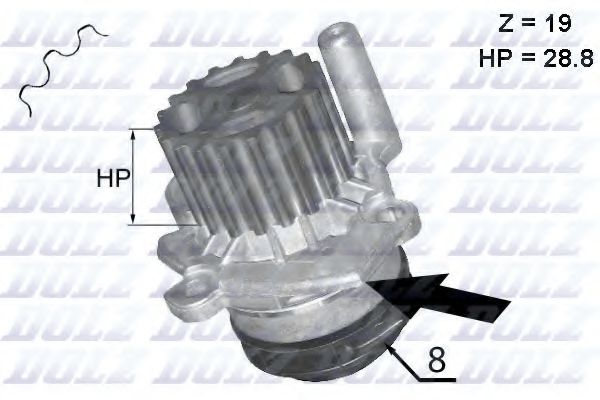 Водяной насос DOLZ A224
