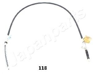 Трос ручного тормоза JAPANPARTS BC-118 Трос ручного тормоза JAPANPARTS BC-118