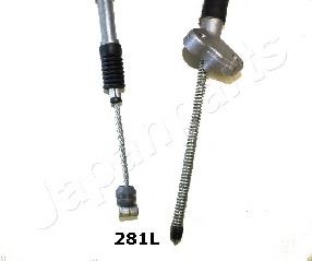 Трос ручного тормоза JAPANPARTS BC-281L