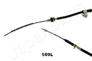 Трос ручного тормоза JAPANPARTS BC-569L