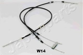 Трос ручного тормоза JAPANPARTS BC-W14 Трос ручного тормоза JAPANPARTS BC-W14